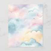 Papier Budget Cloud 9 Gold Stars Baby shower Aquarelle (Dos)