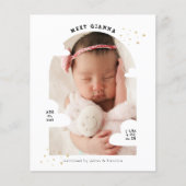 Papier BUDGET Cloud Arch Photo Collage Merci naissance (Devant)