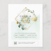 Papier BUDGET CODE DE PHOTOGRAPHIE Faire-part de mariage  (Devant)