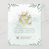 Papier BUDGET CODE DE PHOTOGRAPHIE Faire-part de mariage  (Devant)