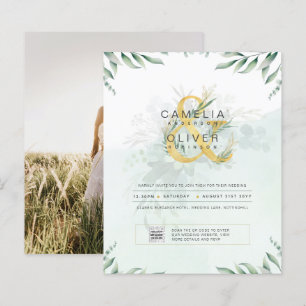 Papier BUDGET CODE DE PHOTOGRAPHIE Faire-part de mariage