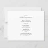 Papier BUDGET CODE QR PHOTO Détails RSVP Invitation de Ma (Dos)