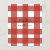 Papier BUDGET Coeur Rouge Joyeux Script Photo Noël (Dos)