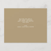 Papier Budget Coeur Script Or Noël 5 Photo Holiday (Dos)