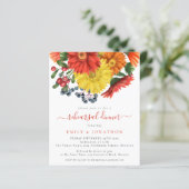 Papier Budget Colorful Automne Florals Dîner de répétitio (Debout devant)