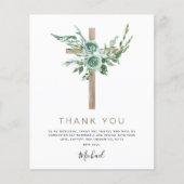 Papier Budget Commune Sainte Communion Merci Vert (Devant)