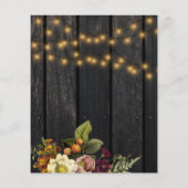 Papier Budget Concours à l'invitation de la partie de fia (Dos)