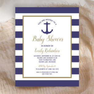 Papier Budget Conduite Nautique Par Invitation Baby showe