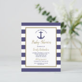 Papier Budget Conduite Nautique Par Invitation Baby showe (Debout devant)