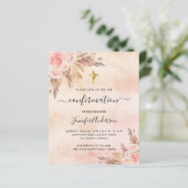 Papier Budget confirmation pampas herbe rose or blush (Debout devant)