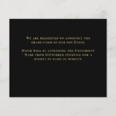 Papier Budget Congrats Grand Photo Black Red Faire-part (Dos)