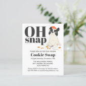 Papier Budget Cookie Swap Puppy et Cookies Invitation (Debout devant)