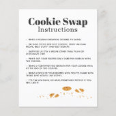 Papier Budget Cookie Swap Puppy et Cookies Invitation (Dos)