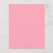 Papier Budget Coquette Pink Bow Girl Baby shower (Dos)