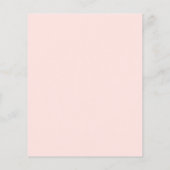 Papier Budget Coral Floral Anniversaire Fête Invitation (Dos)