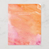 Papier Budget Coral Rose Cherry Blossom Wedding Invite (Dos)