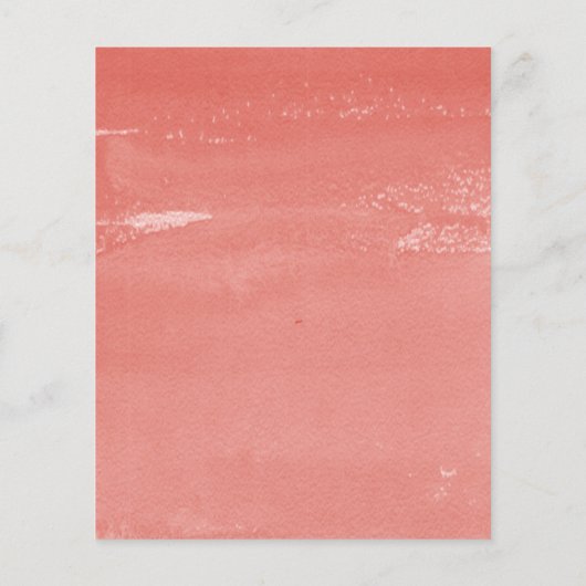 Papier Budget Coral Seashells Plage Mariage Invitation (Dos)