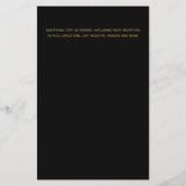 Papier BUDGET Couleur Tendances Mariage OR Inviter Modern (Dos)