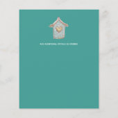 Papier BUDGET Couples Baby shower Cute Owls Woodland Inv. (Dos)