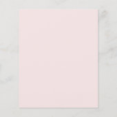 Papier Budget Couples Roses Bébé Fille Douche Invitation (Dos)