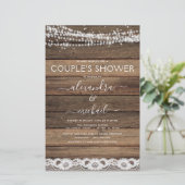 Papier Budget Couple's Shower Rustic Farmhouse (Debout devant)