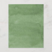 Papier Budget Cream Green Forest Animaux Baby shower (Dos)