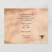 Papier Budget Cute Chèvre Déménagement Nouvelle adresse (Dos)