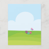 Papier Budget Cute Easter Bunny Egg Hunt Party Invitation (Dos)