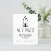 Papier BUDGET Cute Minimal Nous avons déplacé une nouvell (Debout devant)