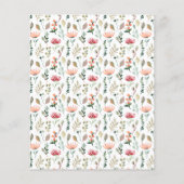 Papier Budget Cute pink Floral Time For Tea Bridal Shower (Dos)