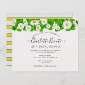 Papier Budget Daisies Invitation à la douche nuptiale (Devant / Derrière)