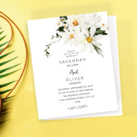 Budget Daisy White Floral Mariage V2