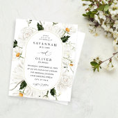 Papier Budget Daisy White Floral Mariage V3