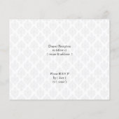 Papier Budget Damas noir rouge Faire-part de mariage (Dos)