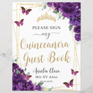 Papier Budget Dark Purple Quince 15 Anniversaire Livre d'