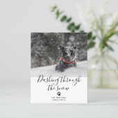 Papier BUDGET Dashing through the Snow Pet Dog Christmas (Debout devant)