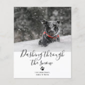 Papier BUDGET Dashing through the Snow Pet Dog Christmas (Devant)