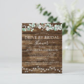 Papier Budget de conduite de Baby Shower Eucalyptus Rusti (Debout devant)