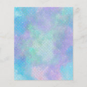 Papier Budget de fête d'anniversaire de la piscine de la  (Dos)