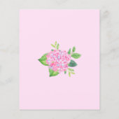 Papier Budget de Fête des mariées géométrique rose Hydran (Dos)