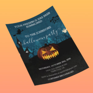 Papier Budget de fête d'Halloween Citrouille 