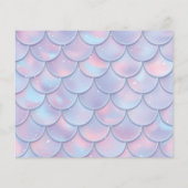 Papier Budget De La Fête D'Anniversaire De La Sirène De M (Dos)