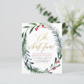 Papier Budget de la fête de Noël de l'hiver (Debout devant)