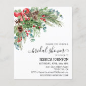 Papier Budget de la Fête des mariées d'hiver de Noël clas (Devant)