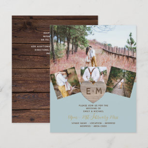 Papier BUDGET DE LA PHOTO COLLAGE EN Bois Rustique