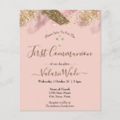 Papier Budget de la première communion de Parties scintil (Devant)