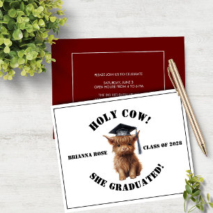 Papier Budget de la vache ! Invitation à l'obtention du d