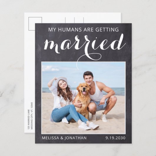 Papier Budget de mariage de chien de compagnie rustique P (Devant / Derrière)