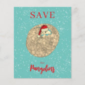 Papier Budget de Noël personnalisé Pangolin mignon (Devant)