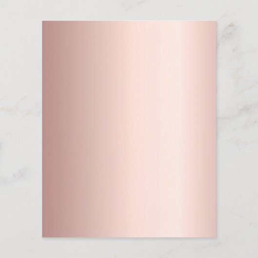 Papier Budget de script or rose Sweet 16 invitation (Dos)